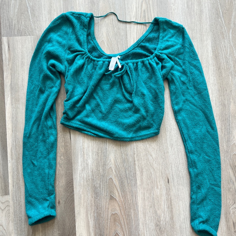 Out From Under Long Sleeve Crop Top